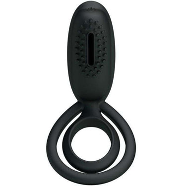 Anello Vibrante Pretty Love Esther in Silicone Nero per Stimolazione
